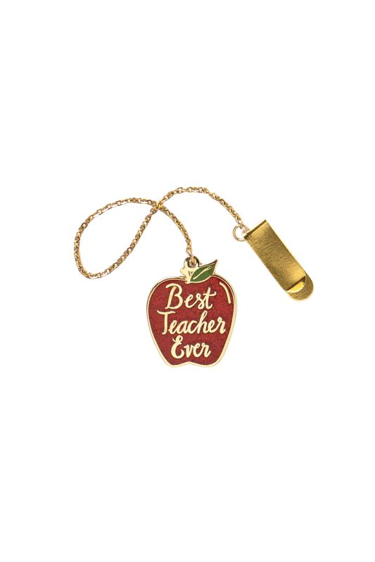 Best Teacher Ever Enamel Bookmark