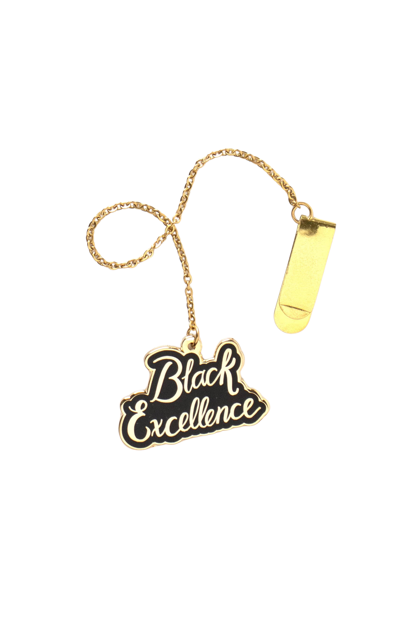 Black Excellence Enamel Bookmark