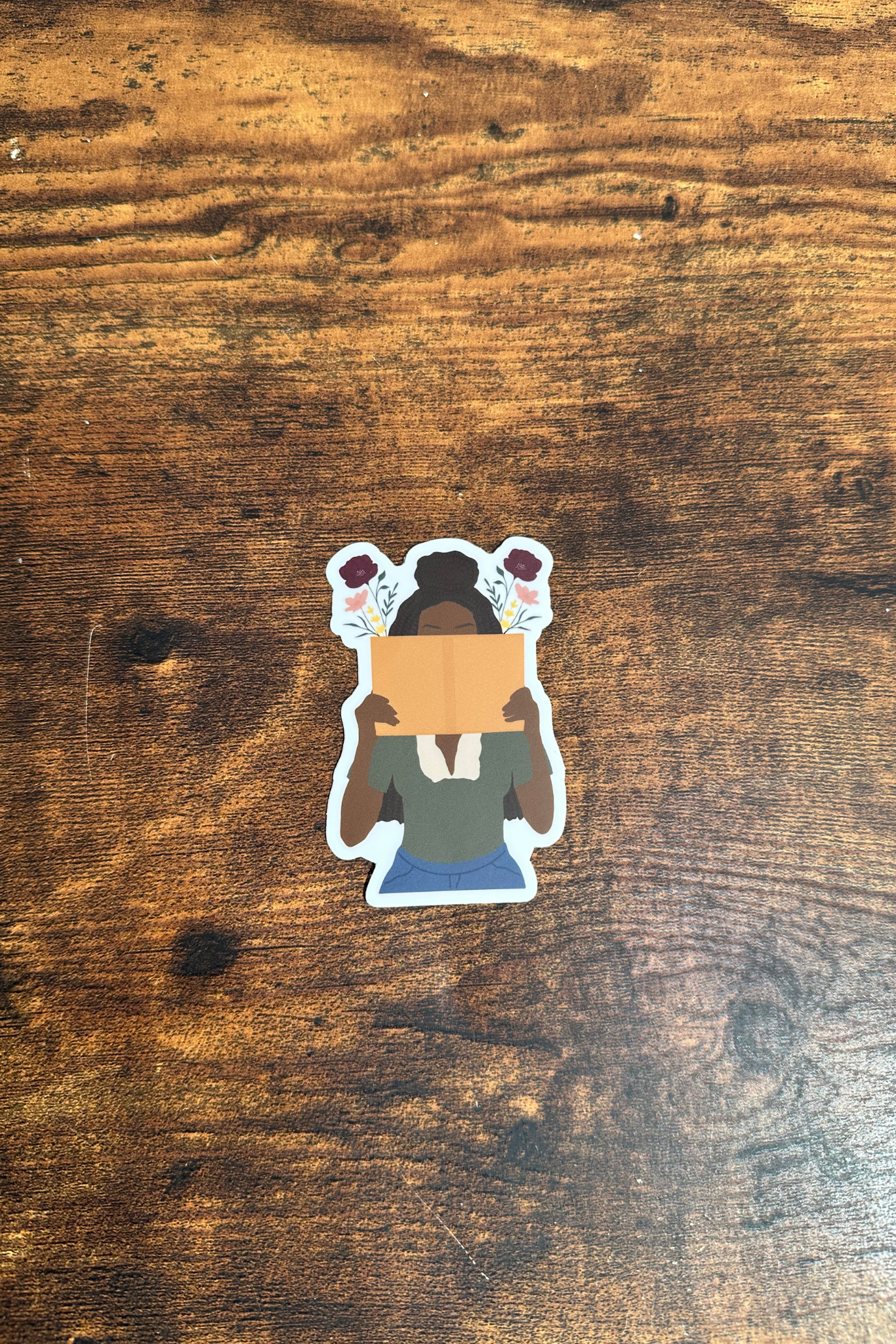 Floral Book Lover Vinyl Sticker