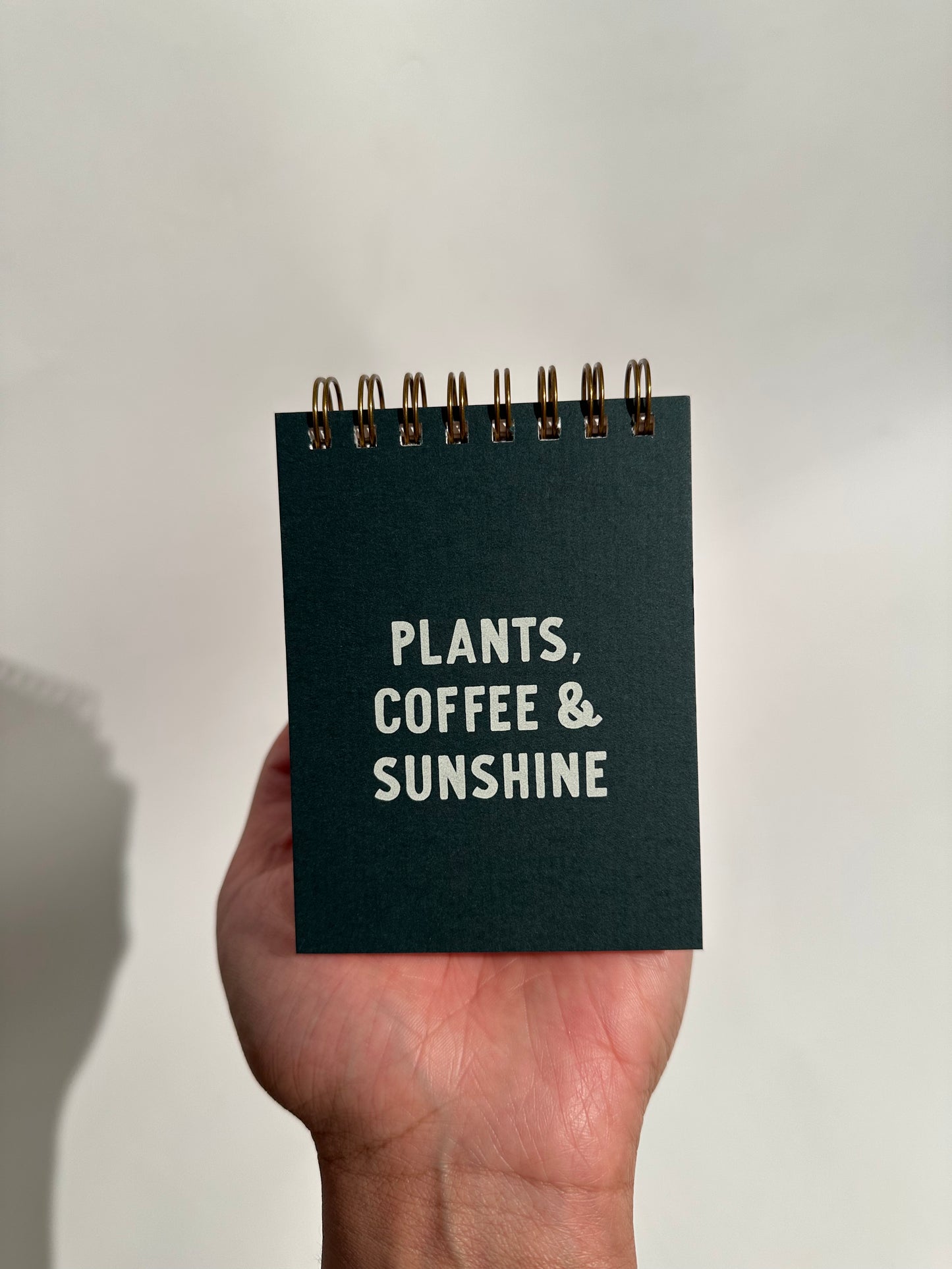 Plants, Coffee & Sunshine Mini Jotter Notebook
